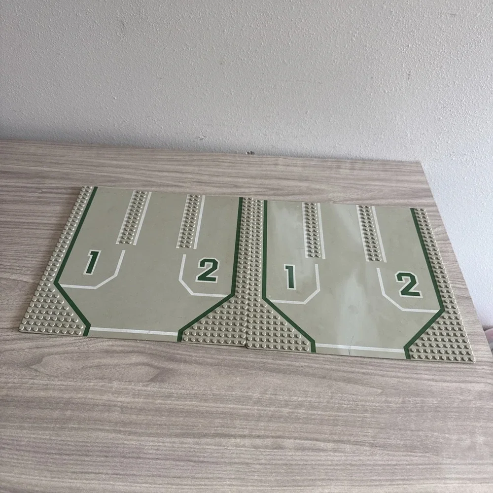 Lot of 2 Vintage LEGO City Street Road Base Plates Gray 32x32 Stud 1&2